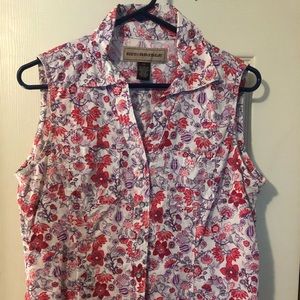 Women’s Bit & Bridle  large floral tank top